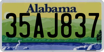 AL license plate 35AJ837