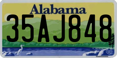 AL license plate 35AJ848