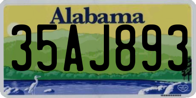 AL license plate 35AJ893