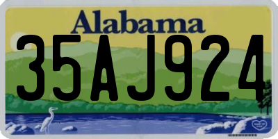 AL license plate 35AJ924