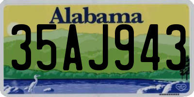 AL license plate 35AJ943