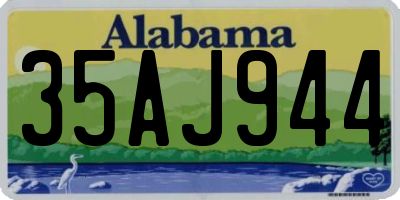 AL license plate 35AJ944