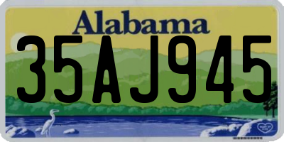 AL license plate 35AJ945
