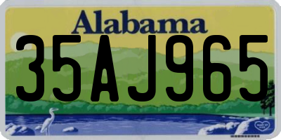 AL license plate 35AJ965