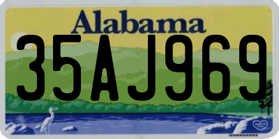 AL license plate 35AJ969