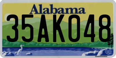 AL license plate 35AK048