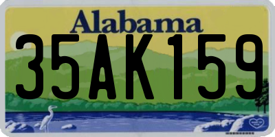 AL license plate 35AK159