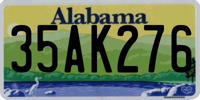 AL license plate 35AK276