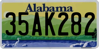 AL license plate 35AK282