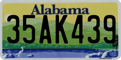 AL license plate 35AK439