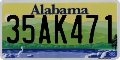 AL license plate 35AK471