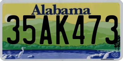 AL license plate 35AK473