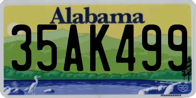 AL license plate 35AK499