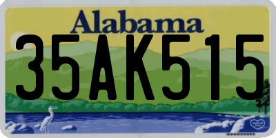AL license plate 35AK515