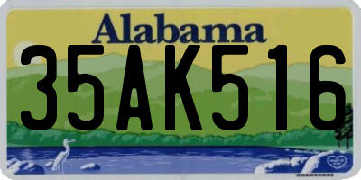AL license plate 35AK516