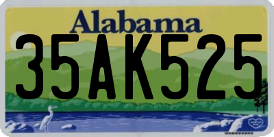 AL license plate 35AK525