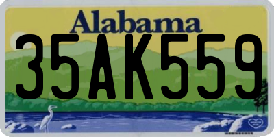 AL license plate 35AK559