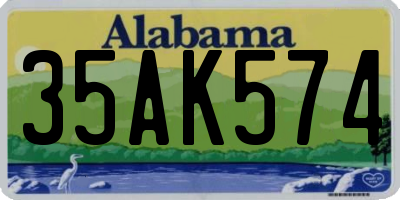AL license plate 35AK574