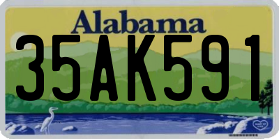 AL license plate 35AK591