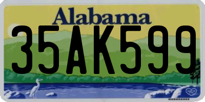 AL license plate 35AK599