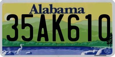 AL license plate 35AK610