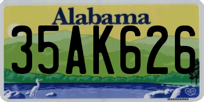AL license plate 35AK626
