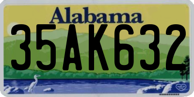 AL license plate 35AK632