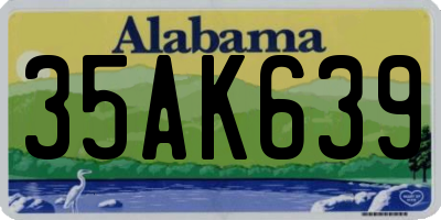 AL license plate 35AK639