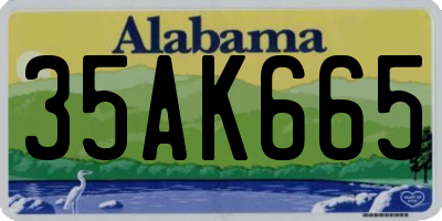 AL license plate 35AK665