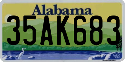 AL license plate 35AK683