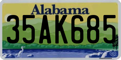AL license plate 35AK685