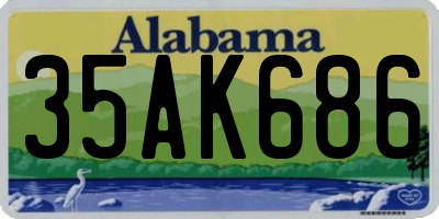 AL license plate 35AK686