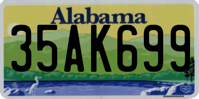 AL license plate 35AK699