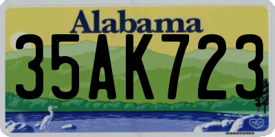 AL license plate 35AK723