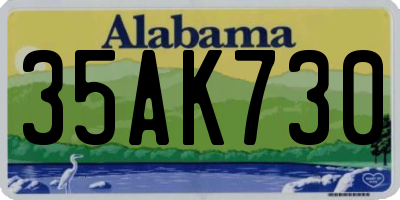 AL license plate 35AK730