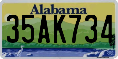AL license plate 35AK734