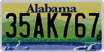AL license plate 35AK767
