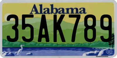 AL license plate 35AK789