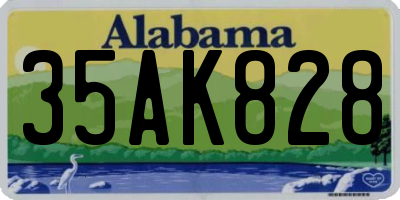 AL license plate 35AK828
