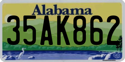 AL license plate 35AK862
