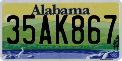AL license plate 35AK867