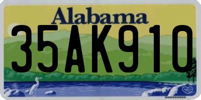 AL license plate 35AK910