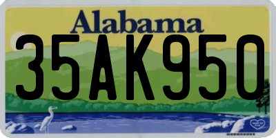 AL license plate 35AK950