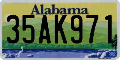 AL license plate 35AK971