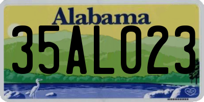 AL license plate 35AL023