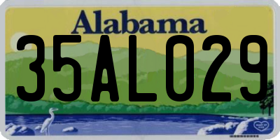 AL license plate 35AL029