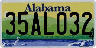 AL license plate 35AL032