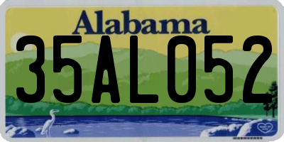 AL license plate 35AL052