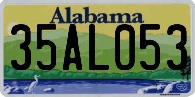 AL license plate 35AL053