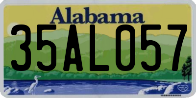 AL license plate 35AL057
